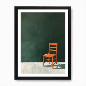 Orange Chair Art Print