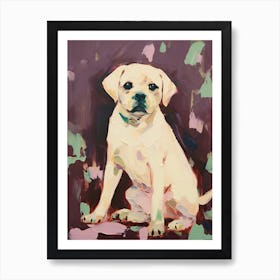 A Pug Dog Painting, Impressionist 2 Art Print