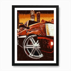 Racing Speed Car Art Print