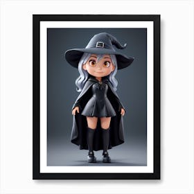 Little Witch 3 Art Print