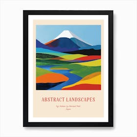 Colourful Abstract Fuji Hakone Izu National Park Japan 2 Poster Art Print