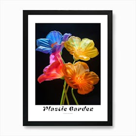 Bright Inflatable Flowers Poster Evening Primrose 3 Art Print
