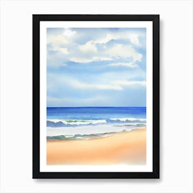 Boomerang Beach, Australia Watercolour Art Print