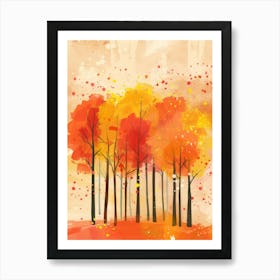 Autumn Trees 27 Art Print