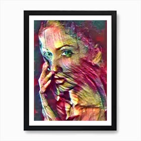 Woman'S Face 6 Art Print