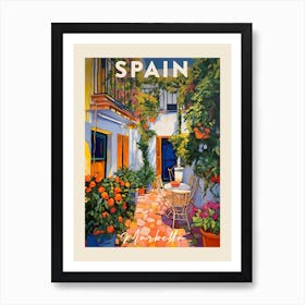 Marbella Spain 1 Fauvist Painting Travel Poster Art Print