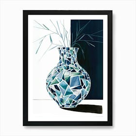 Mosaic Vase Art Print