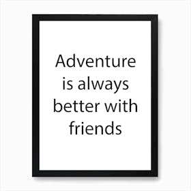 Friendship Quote 5 Art Print