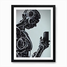 Robot Portrait Art Print