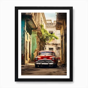 Red Car Art Print