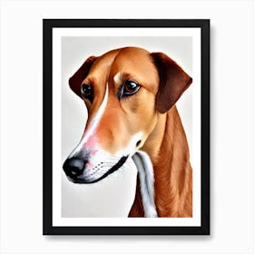 Whippet Watercolour Dog Art Print