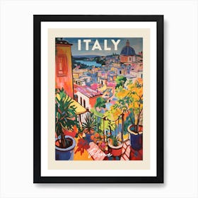 Rome Italy 2 Fauvist Painting Travel Poster Art Print