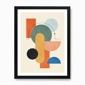 Geometric Color Play 01 Art Print