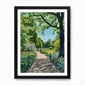 Green Park London Parks Garden 2 Painting Art Print