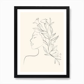 Minimal Blooming 01 Art Print