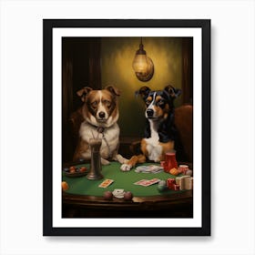 "Canine Card Game: Dogs' Poker Night" Art Print