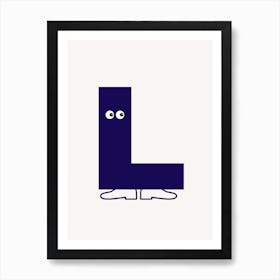 Alphabet Poster L Art Print