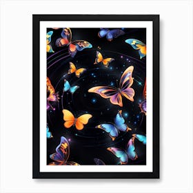 Butterfly Wallpaper 5 Art Print