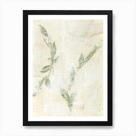 Spellbinding No2 - Abstract Leaf Branch Painting Art Print