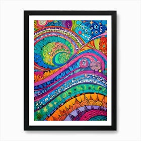 Psychedelic Painting-Reimagined Art Print