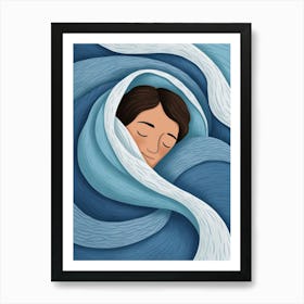 Sleeping Woman Art Print