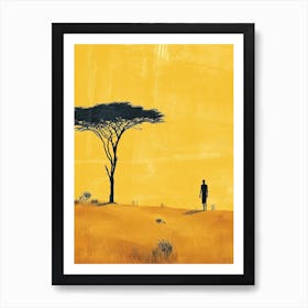 The African Man; A Boho Serenade Art Print