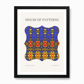 Textile Pattern Poster 25 Art Print