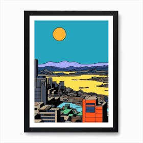 Minimal Design Style Of Mexico City, Mexico 4 Art Print