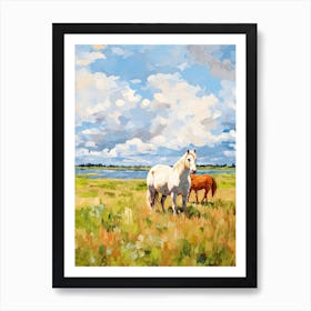 Horses Painting In Prince Edward Island, Canada 4 Art Print