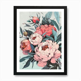 Peonies 7 Art Print