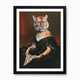 Lady Tiger Art Print