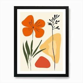 Abstract Floral Painting 29 Art Print