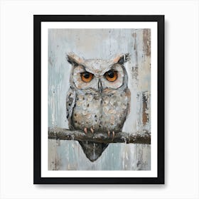 Sweet Owl Painting 1 Art Print