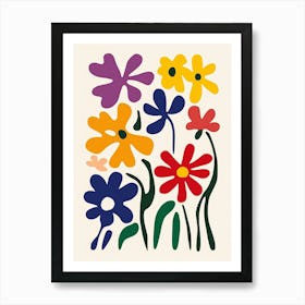 Flowers By Jean Paul Gauguin Art Print