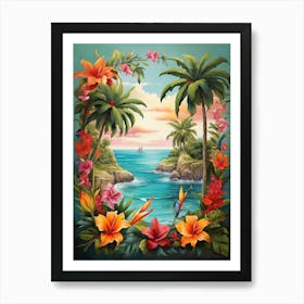 Tropical Paradise art print 2 Poster