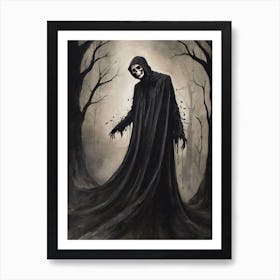 Dance With Death Skeleton Painting (94) Art Print