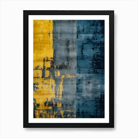 'Yellow And Blue' Art Print