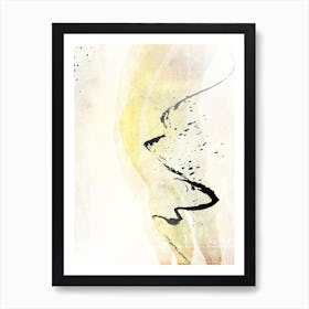 Boho Abstract Art Illustration In A Photomontage Style 68 Art Print