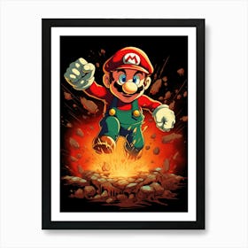 Mario Bros 31 Art Print