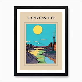 Minimal Design Style Of Toronto, Canada 3 Poster Art Print