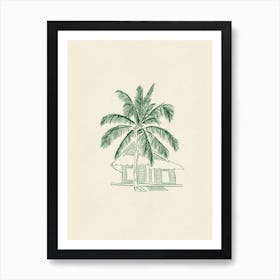 Beach House Art Print
