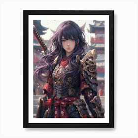 Samurai Girl 4 Art Print