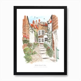 Robin Hood's Bay North Yorkshire England Art Print