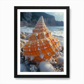 Sea Shell On The Beach Art Print