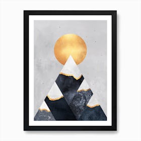 Winter Mountains Art Print