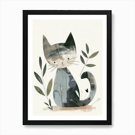 Charming Nursery Kids Animals Kitten 4 Art Print