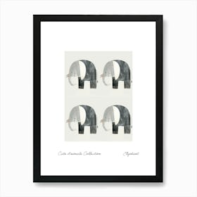 Cute Animals Collection Elephant 2 Art Print