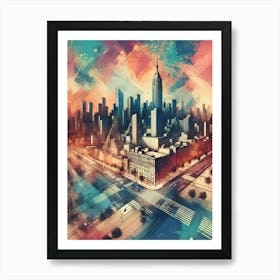 New York City Skyline 1 Art Print