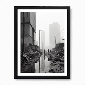 Jakarta, Indonesia, Black And White Old Photo 3 Art Print