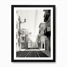 Athens, Greece, Photography In Black And White 1 Art Print